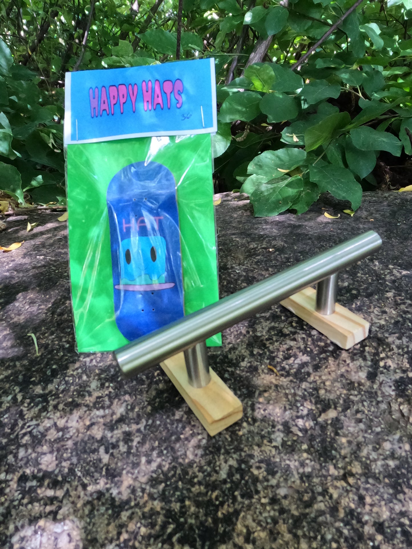 Happy Hats Chibi Design 36mm Board w/ 5" Rail Bundle