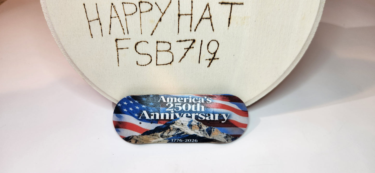Happy Hats Celebrates America's 250th anniversary - 34mm Board Only