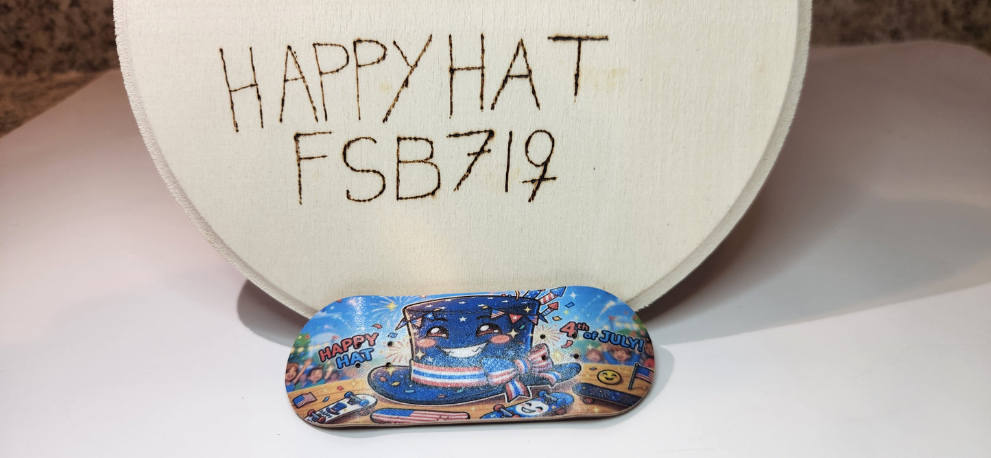 Happy Hats Celebrates 4th of July - 34mm Board Only