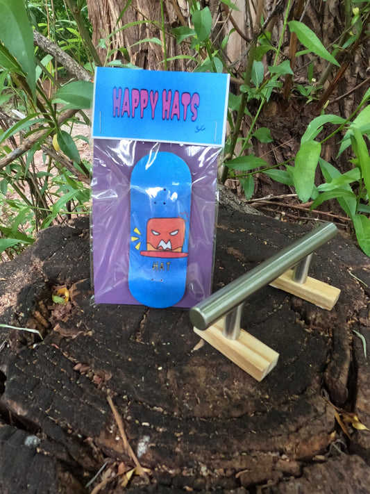 Angry Hats Chibi Design 36mm Board w/ 5" Rail Bundle